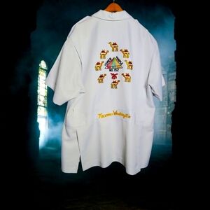 Custom Masonic Temple Over Shirt with Embroidery Camels / Symbols